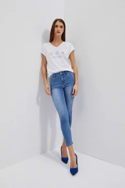 Jeansy Rurki|Jeansy Push Up>Moodo Jeansy typu rurki