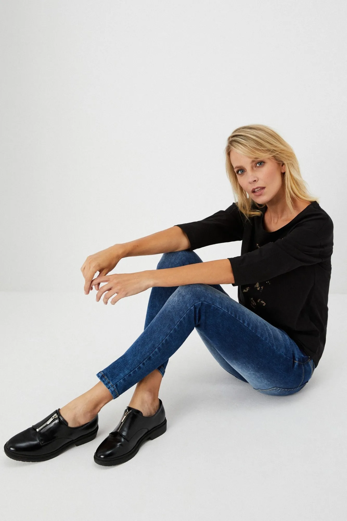 Jeansy Proste|Jeansy Regular Fit>Moodo Jeansy typu straight leg