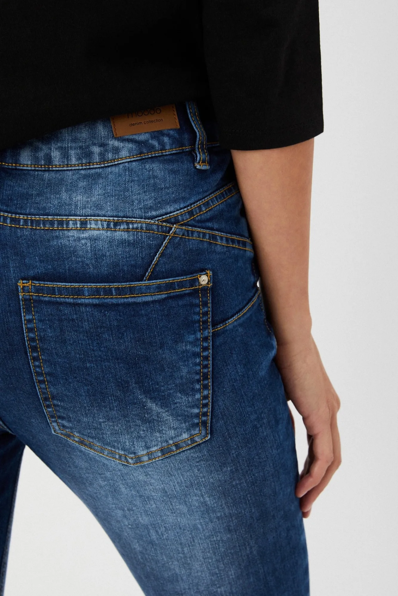 Jeansy Proste|Jeansy Regular Fit>Moodo Jeansy typu straight leg