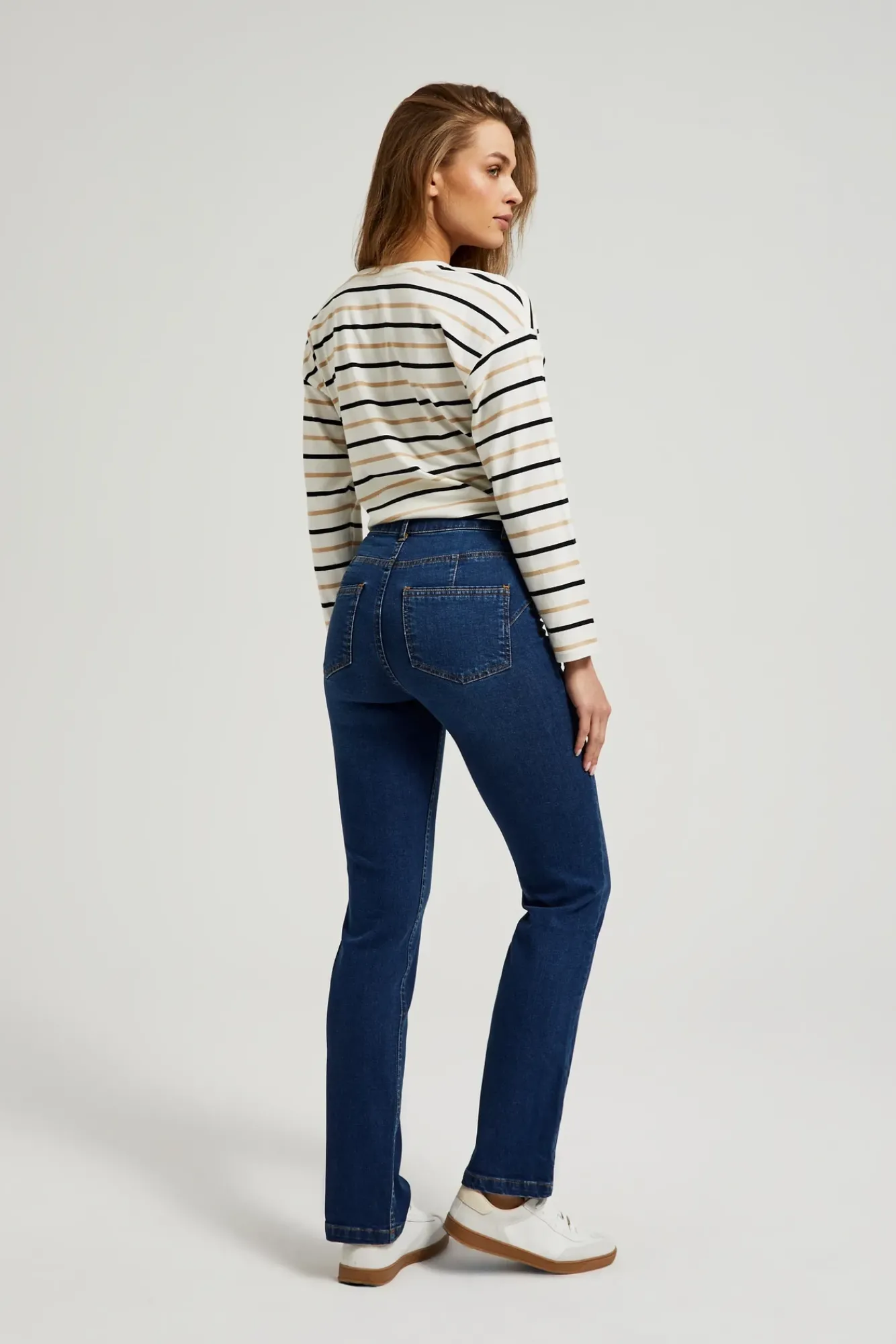 Jeansy Proste|Jeansy Regular Fit>Moodo Jeansy z prostą nogawką niebieskie