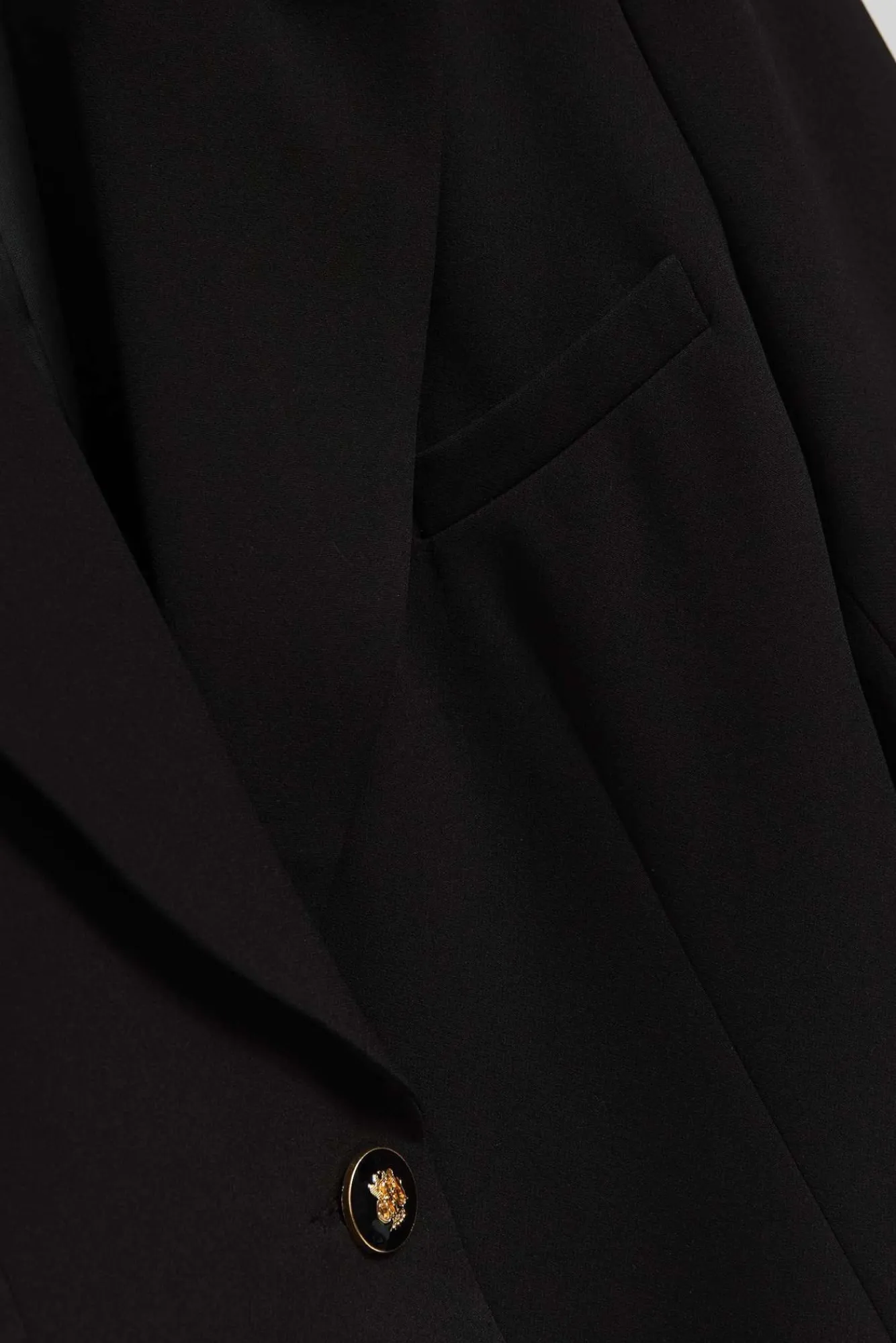 Marynarki Damskie Czarne|Eleganckie Marynarki Damskie>Moodo Jednorzędowa marynarka czarna