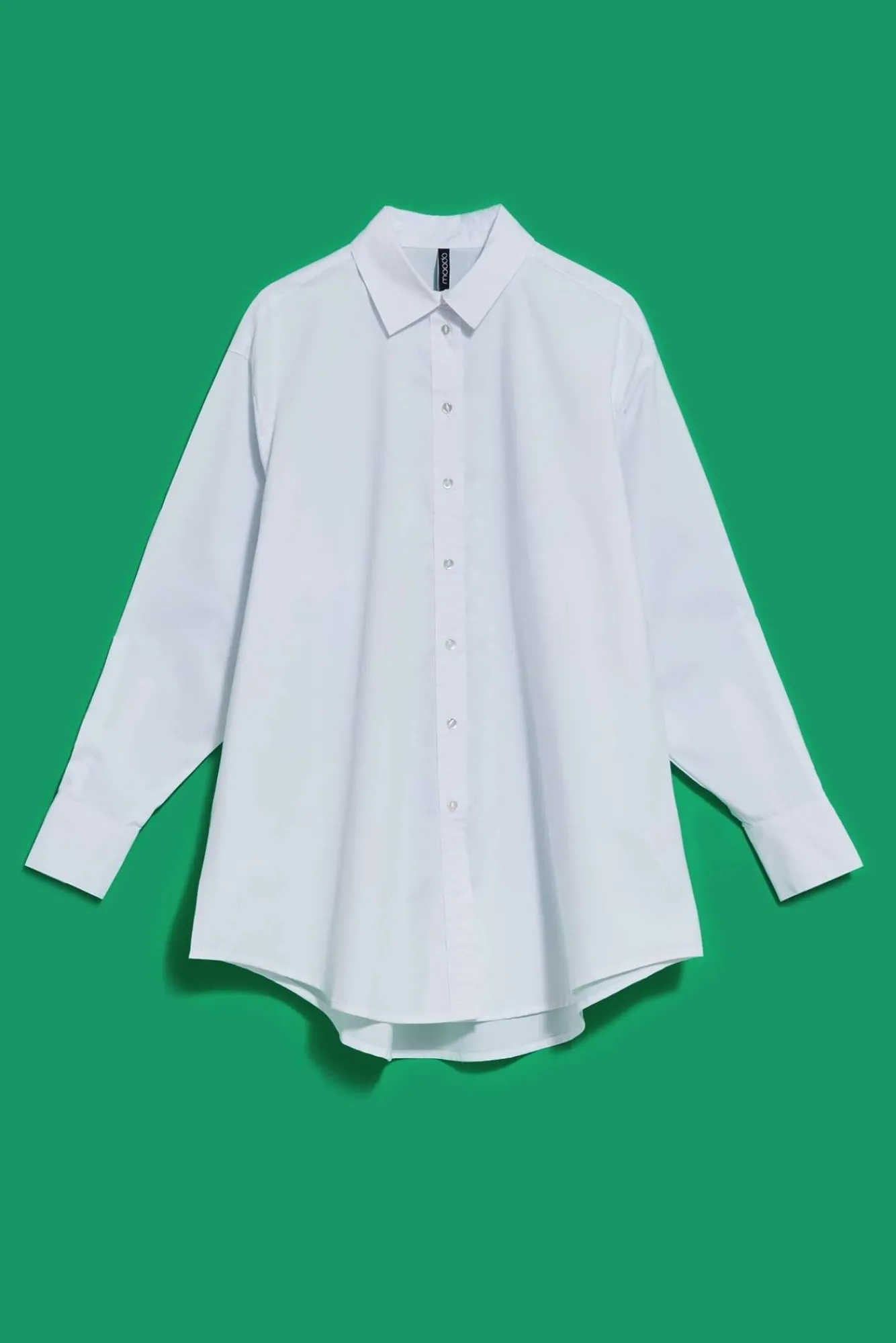 Koszule Z Kołnierzykiem|Koszule Damskie Eleganckie>Moodo Koszula oversize z kołnierzykiem biała