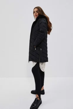 Kurtki Z Kapturem|Kurtki Pikowane>Moodo Kurtka z ocieplanym kapturem