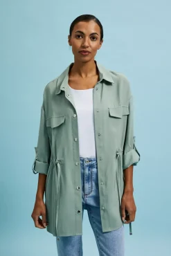 Kurtki Letnie|Kurtki Oversize>Moodo Letnia kurtka oliwkowa