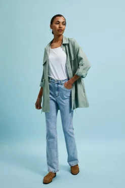 Kurtki Letnie|Kurtki Oversize>Moodo Letnia kurtka oliwkowa