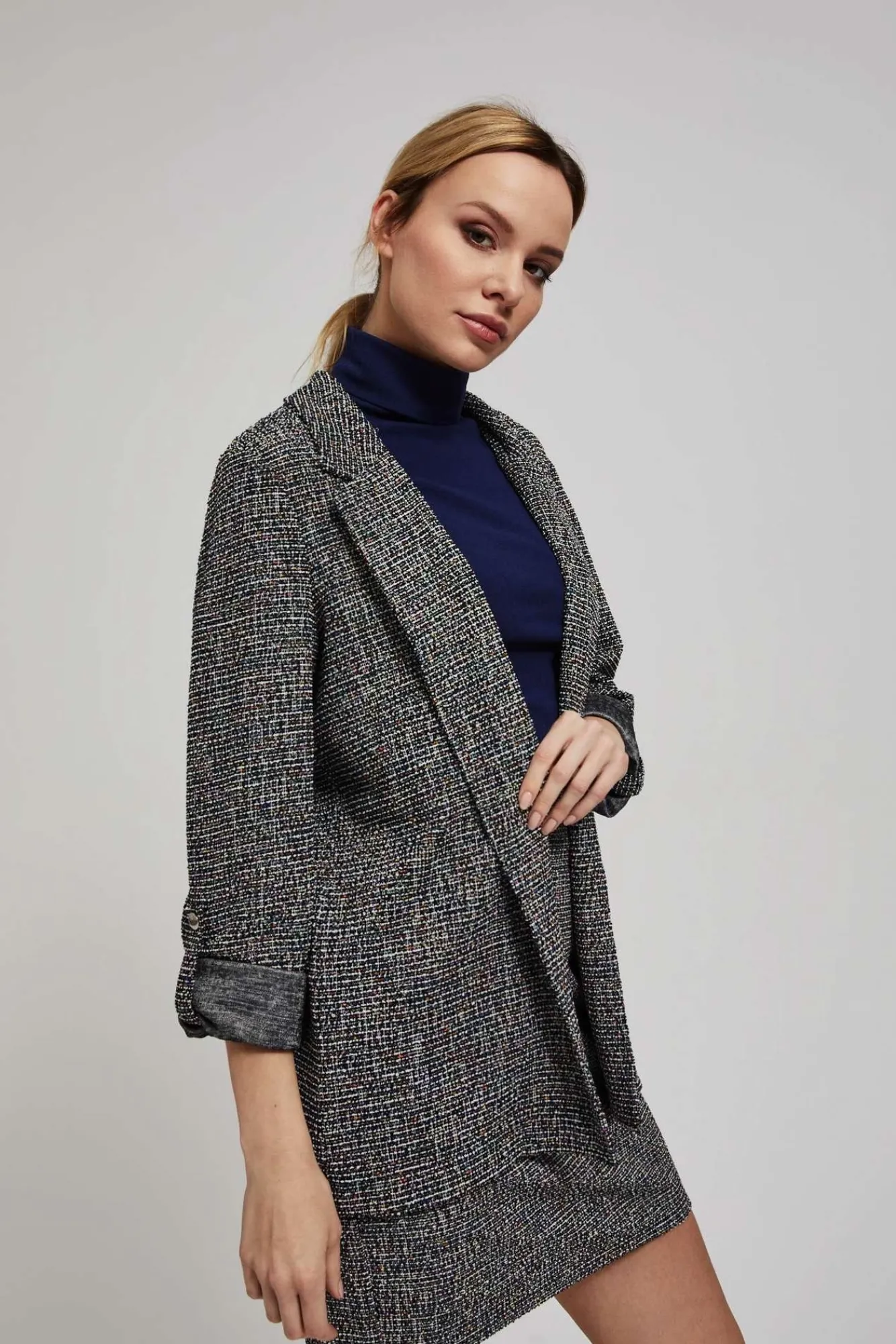 Komplety Damskie Ze Spódnicą|Komplety Damskie Eleganckie>Moodo Melanżowy komplet