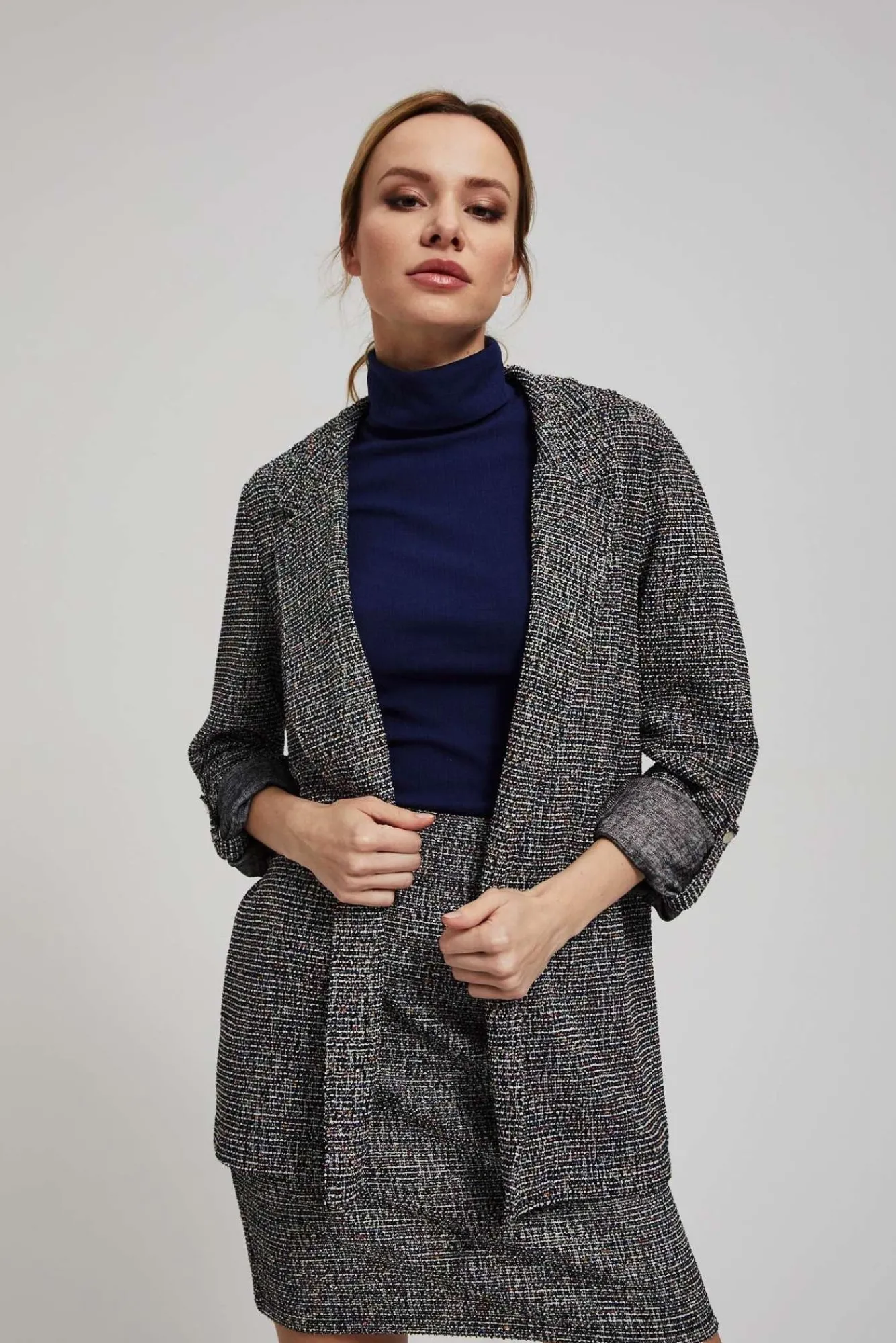 Komplety Damskie Ze Spódnicą|Komplety Damskie Eleganckie>Moodo Melanżowy komplet