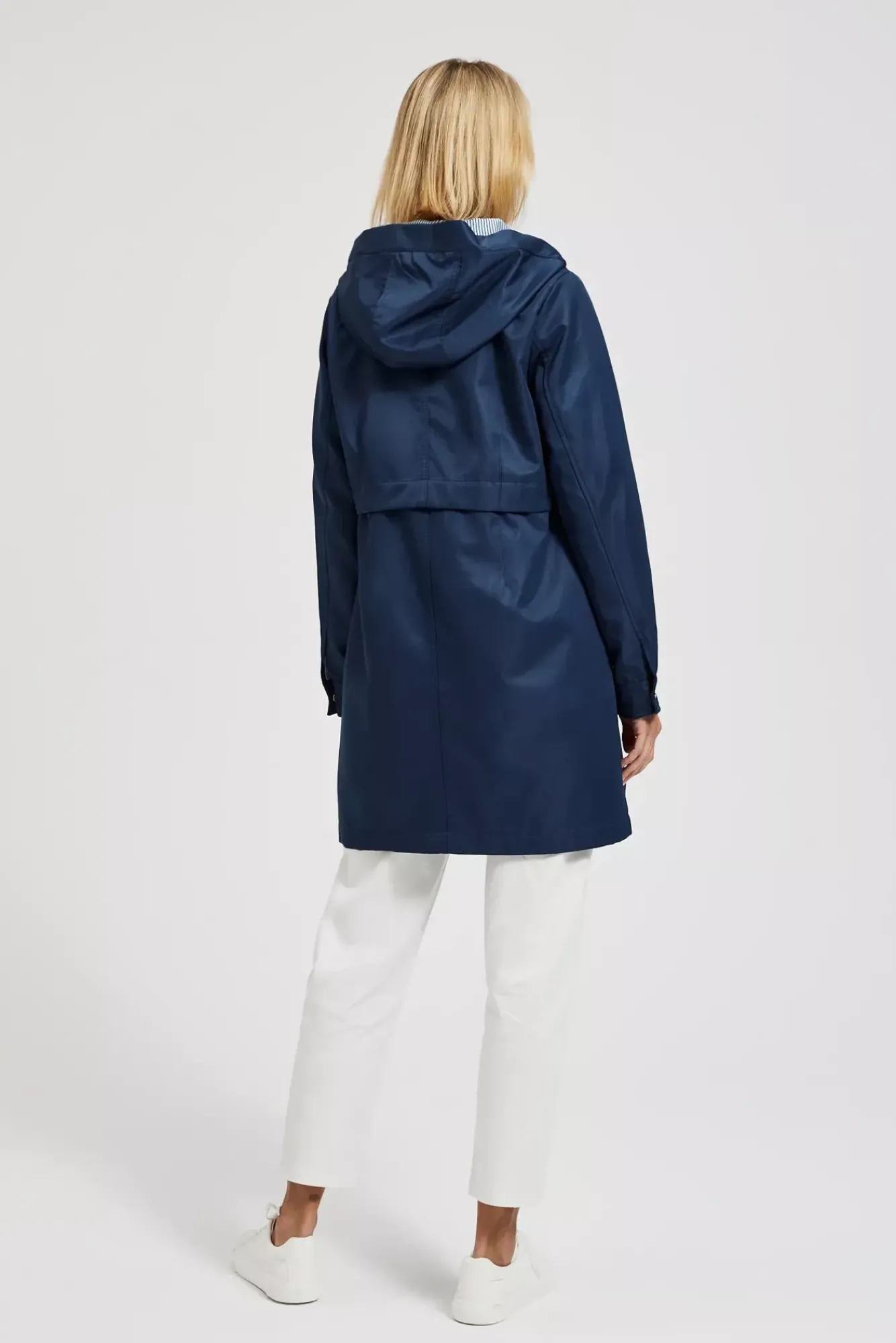 Kurtki Z Kapturem|Kurtki Oversize>Moodo Parka z kapturem zapinana na zamek granatowa