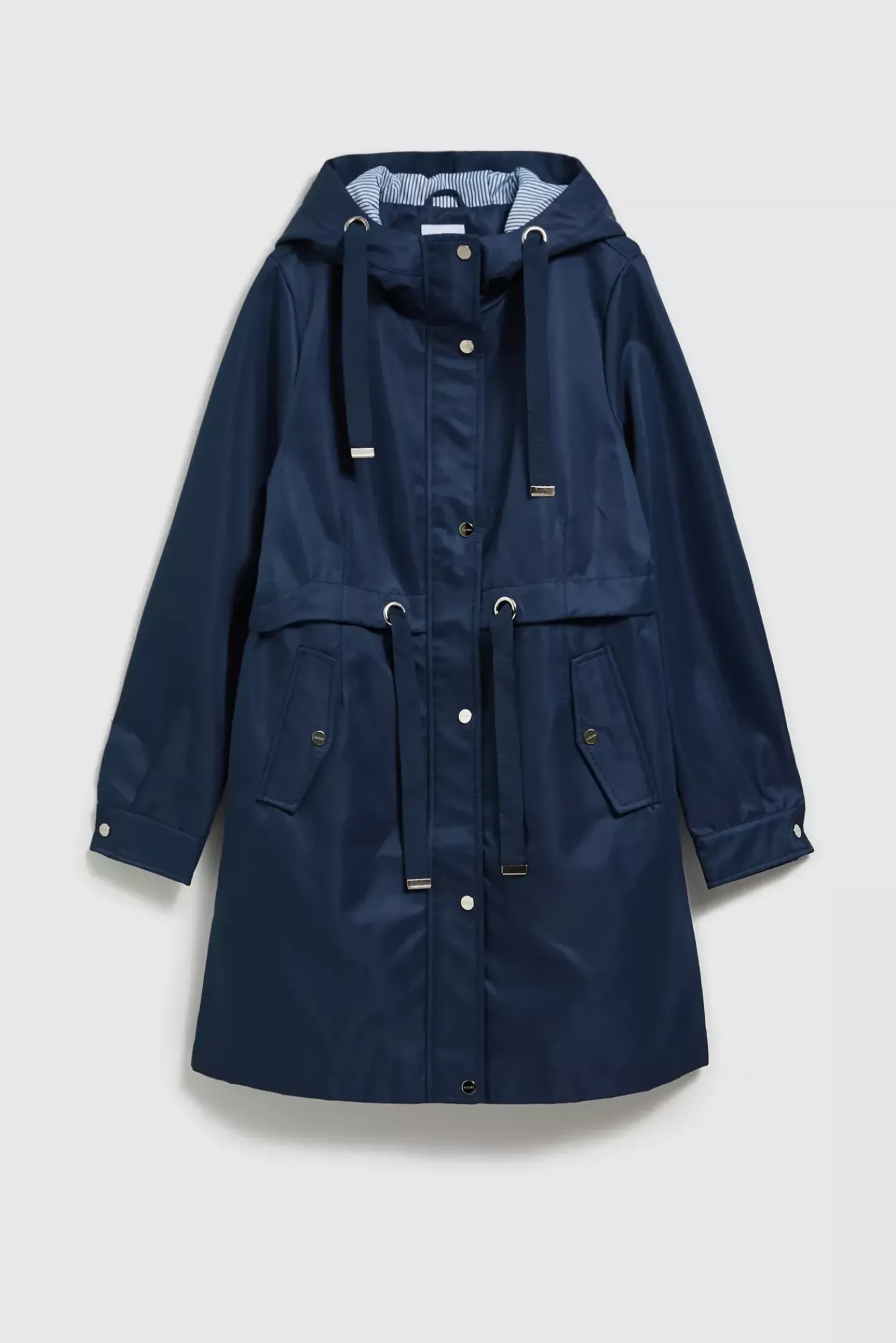 Kurtki Z Kapturem|Kurtki Oversize>Moodo Parka z kapturem zapinana na zamek granatowa