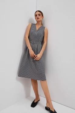 Sukienki Letnie|Sukienki Z Krótkim Rękawem>Moodo Rozkloszowana sukienka w stylu retro