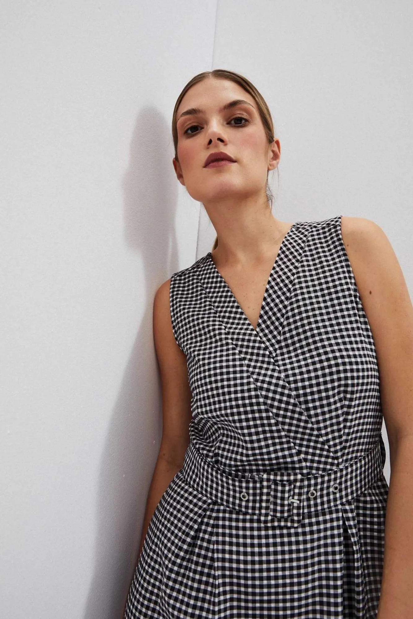 Sukienki Letnie|Sukienki Z Krótkim Rękawem>Moodo Rozkloszowana sukienka w stylu retro