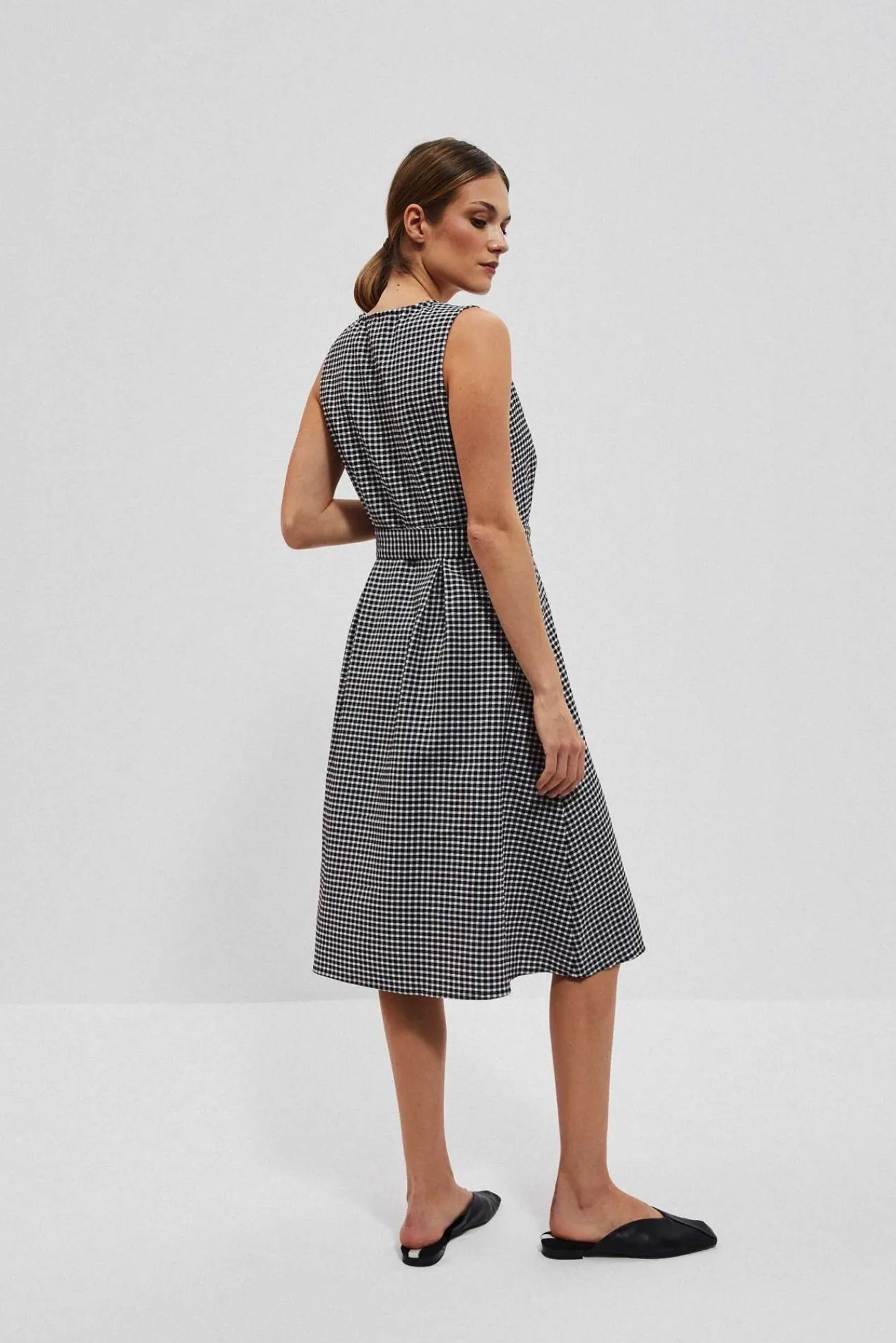 Sukienki Letnie|Sukienki Z Krótkim Rękawem>Moodo Rozkloszowana sukienka w stylu retro