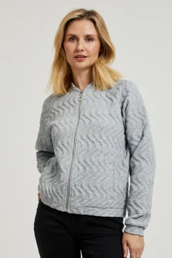 Bluzy Damskie Bez Kaptura|Bluzy Damskie Rozpinane>Moodo Rozpinana bluza szara