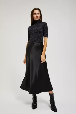 Spódnice Jesienne|Spódnice Eleganckie>Moodo Spódnica midi czarna