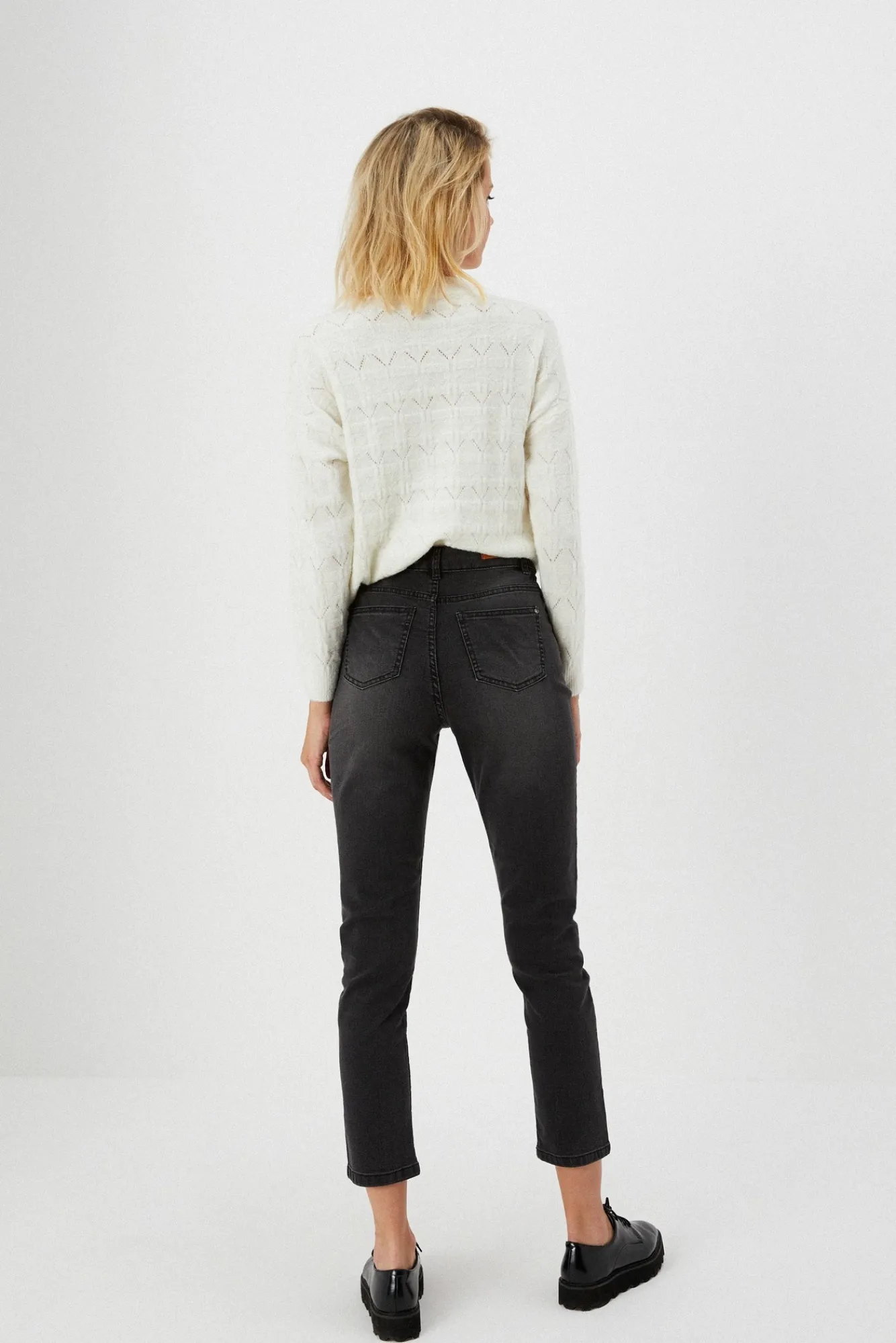 Jeansy Proste|Jeansy Regular Fit>Moodo Spodnie jeansowe 7/8