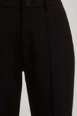 Spodnie Czarne|Spodnie Eleganckie>Moodo Spodnie w kant czarne