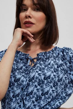 Sukienki Letnie|Sukienki Niebieskie>Moodo Sukienka w kwiatowy wzór