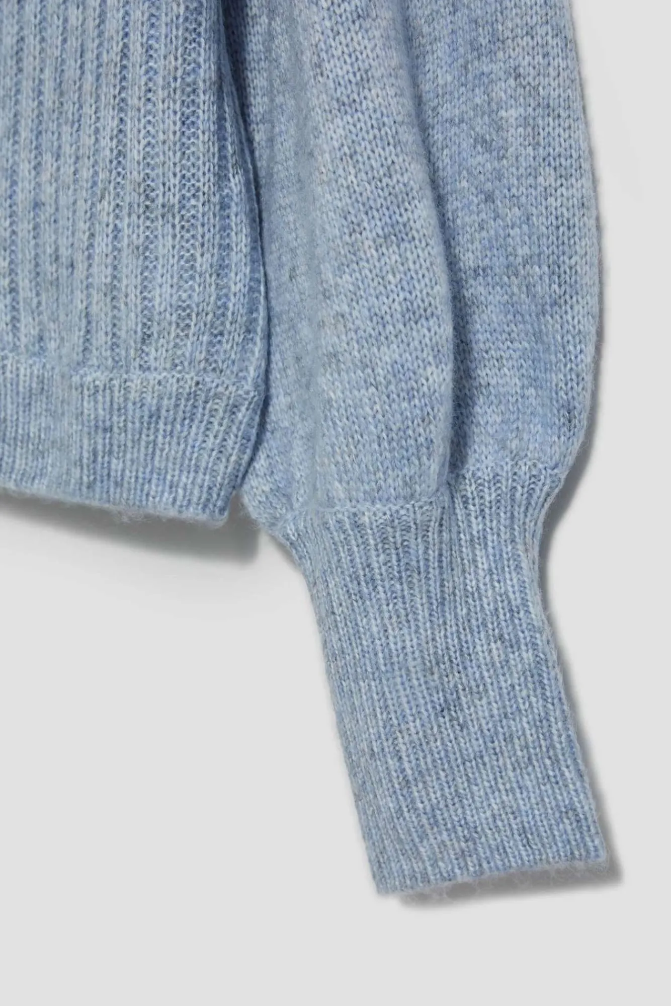 Swetry Niebieskie|Swetry Casual>Moodo Sweter z bufiastymi rękawami