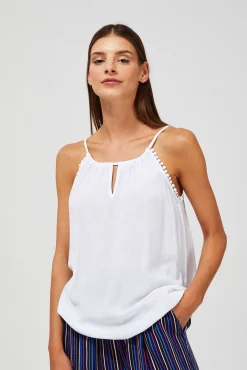 Koszule Casual|Koszule Na Lato>Moodo Top z wiskozy na ramiączkach