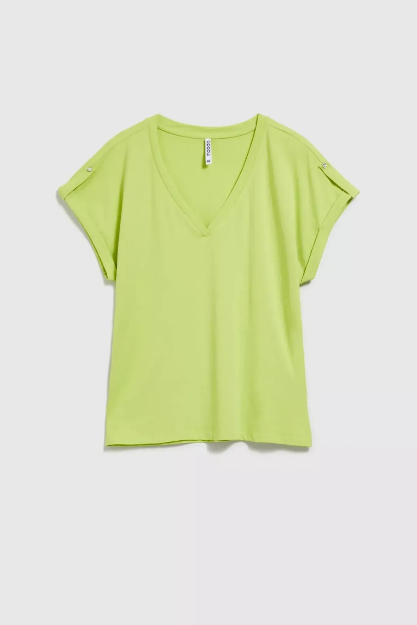 Bluzki Bawełniane|Bluzki Z Krótkim Rękawem>Moodo T-shirt z krótkimi rękawami zielony