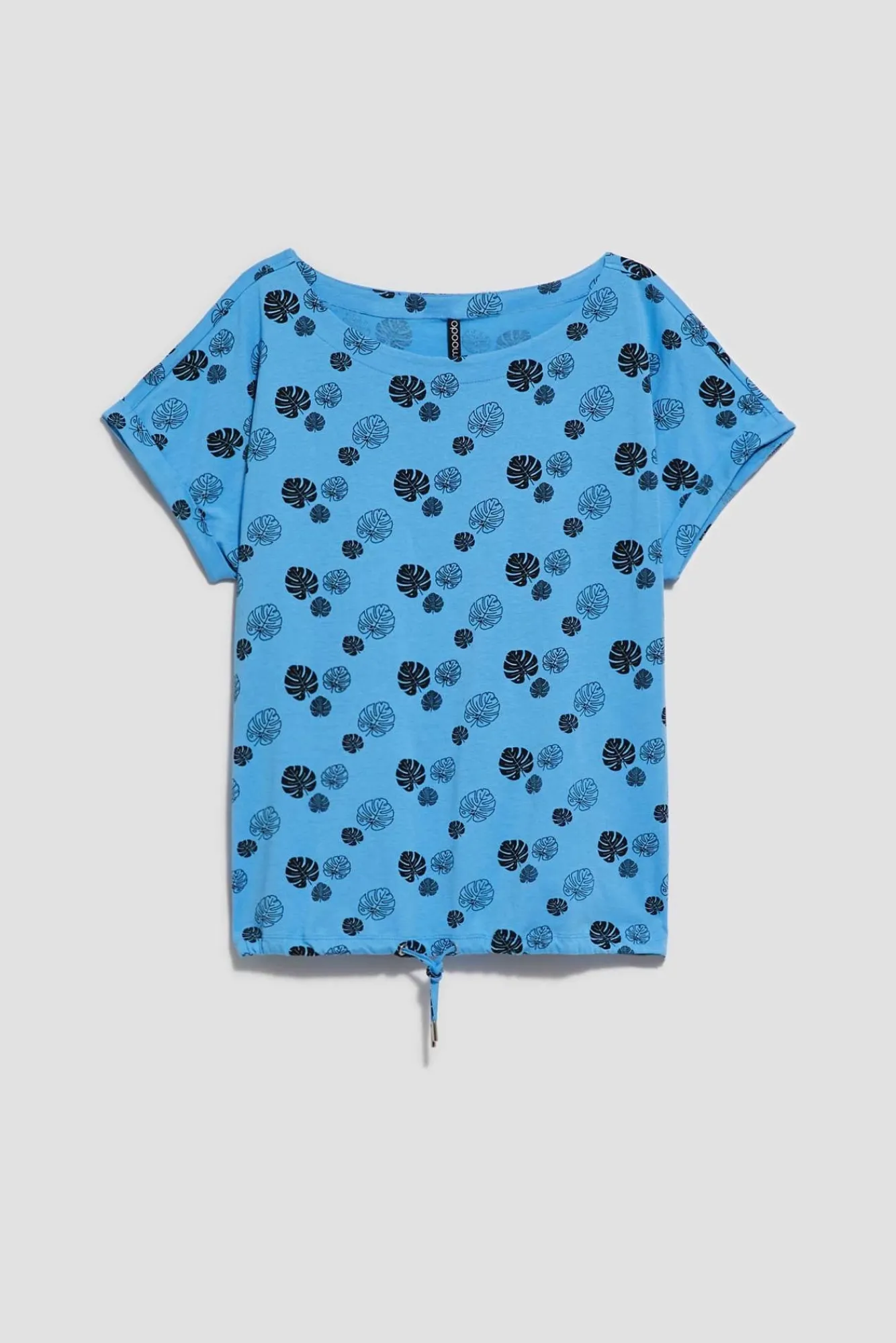 Bluzki Z Krótkim Rękawem|Bluzki Na Lato>Moodo T-shirt z nadrukiem błękitny