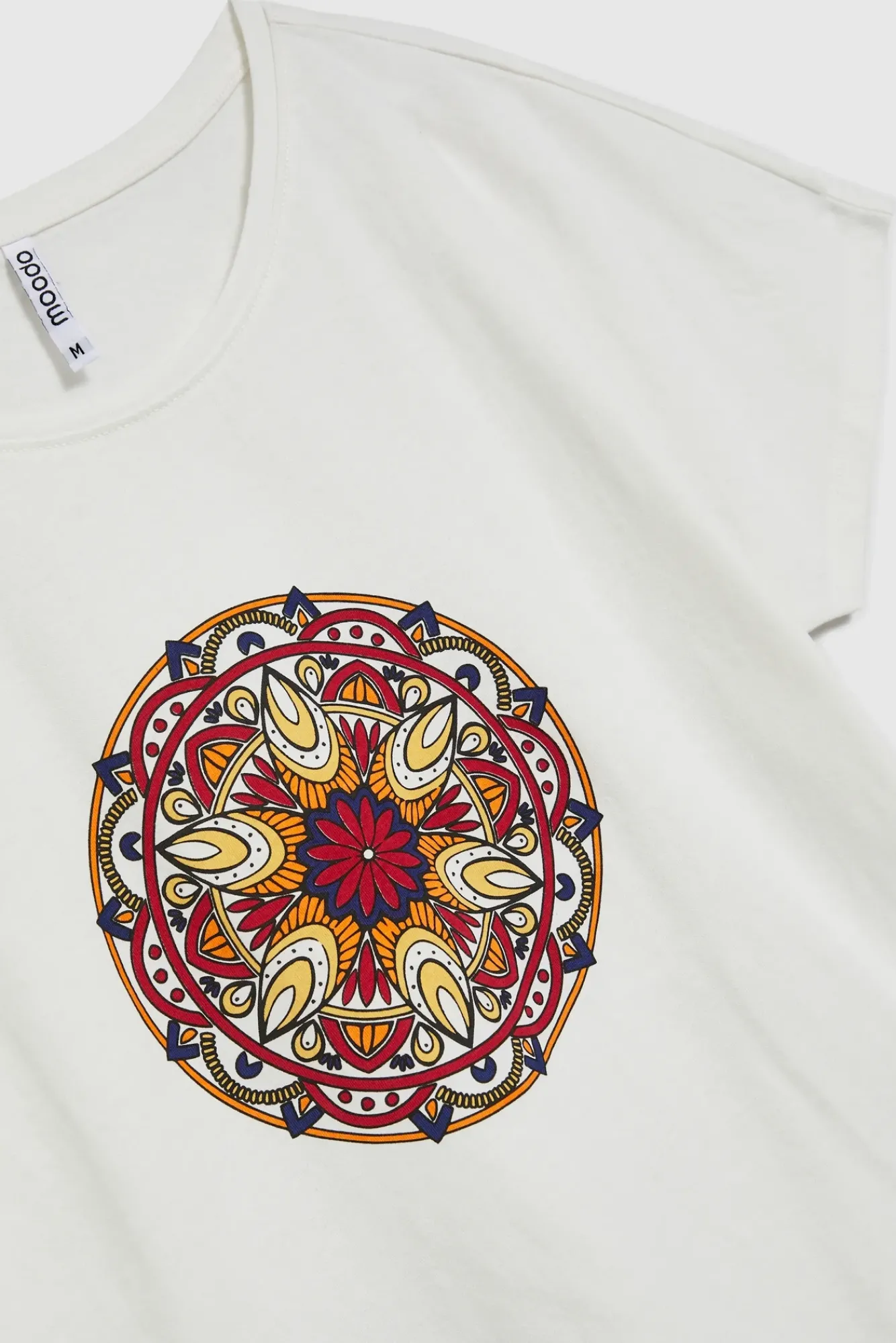 Bluzki Bawełniane|Bluzki Z Krótkim Rękawem>Moodo T-shirt z nardukiem biały
